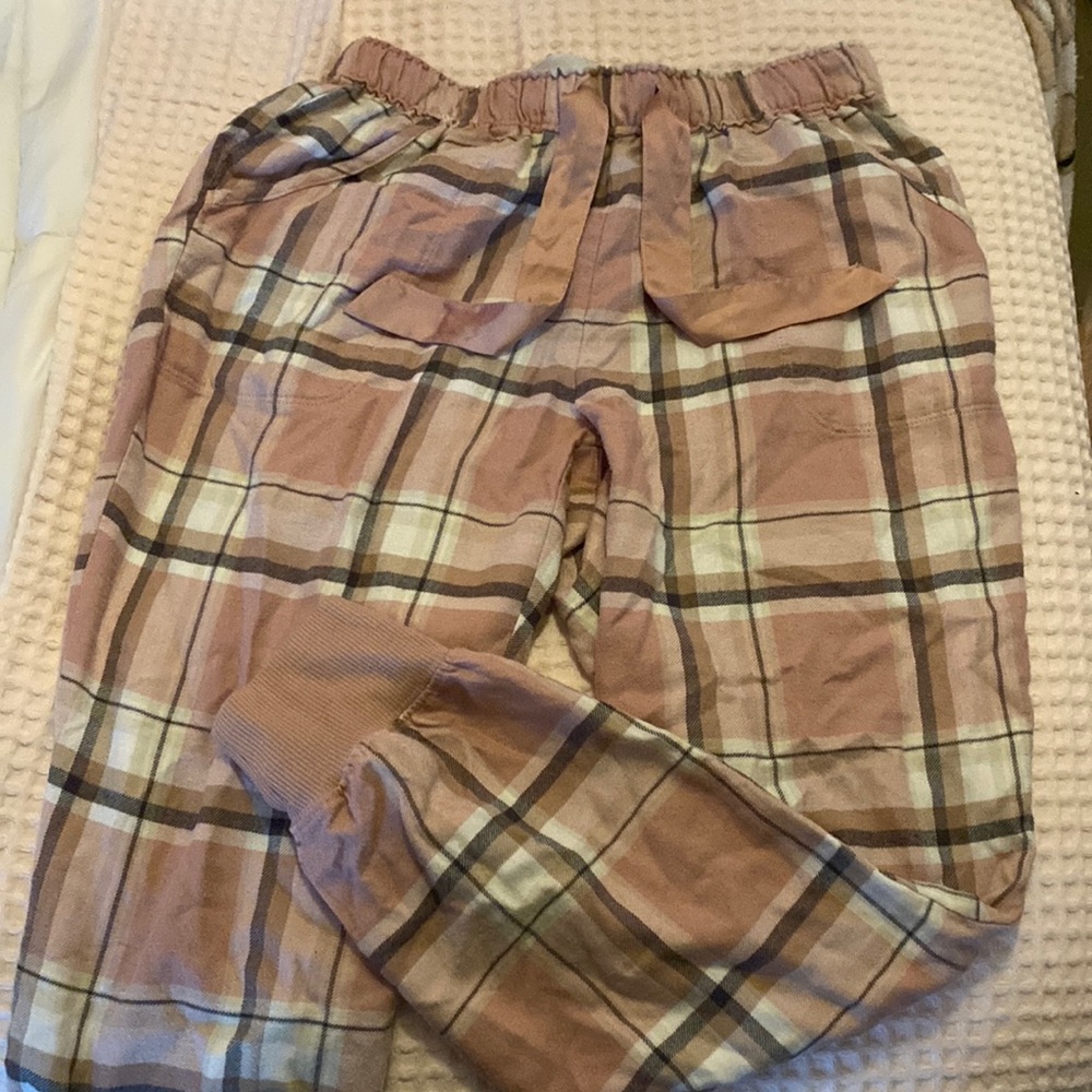 Hollister Pink Plaid Pajama Pants